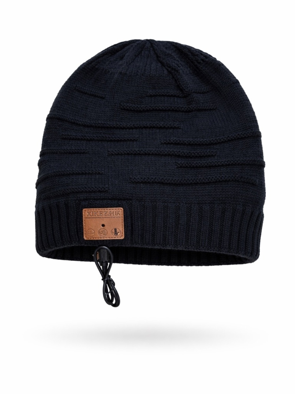 XIKEXAN Black Bluetooth Beanie — the perfect blend of comfort and tech!